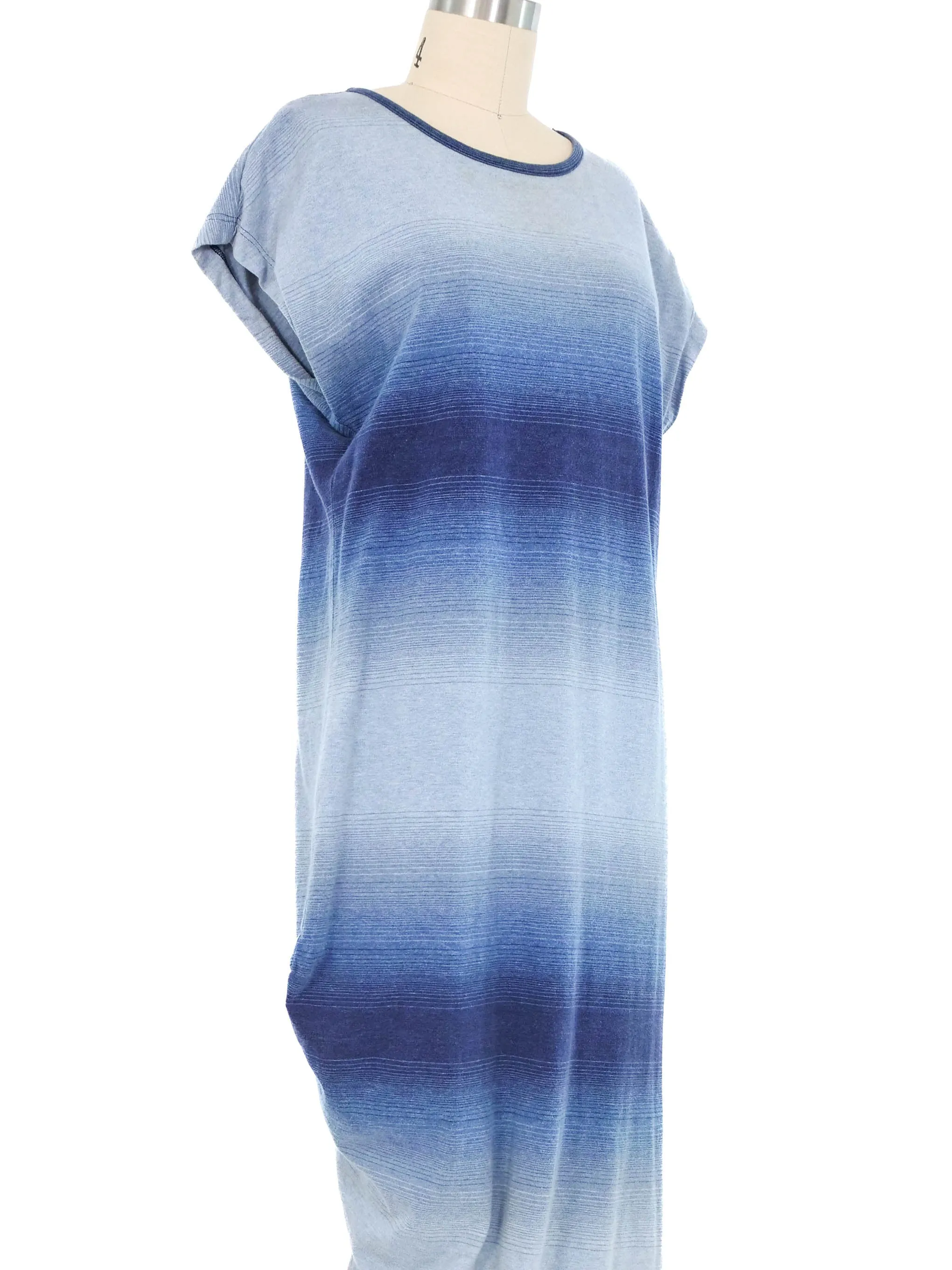 1980s Issey Miyake Ombre Jersey Dress