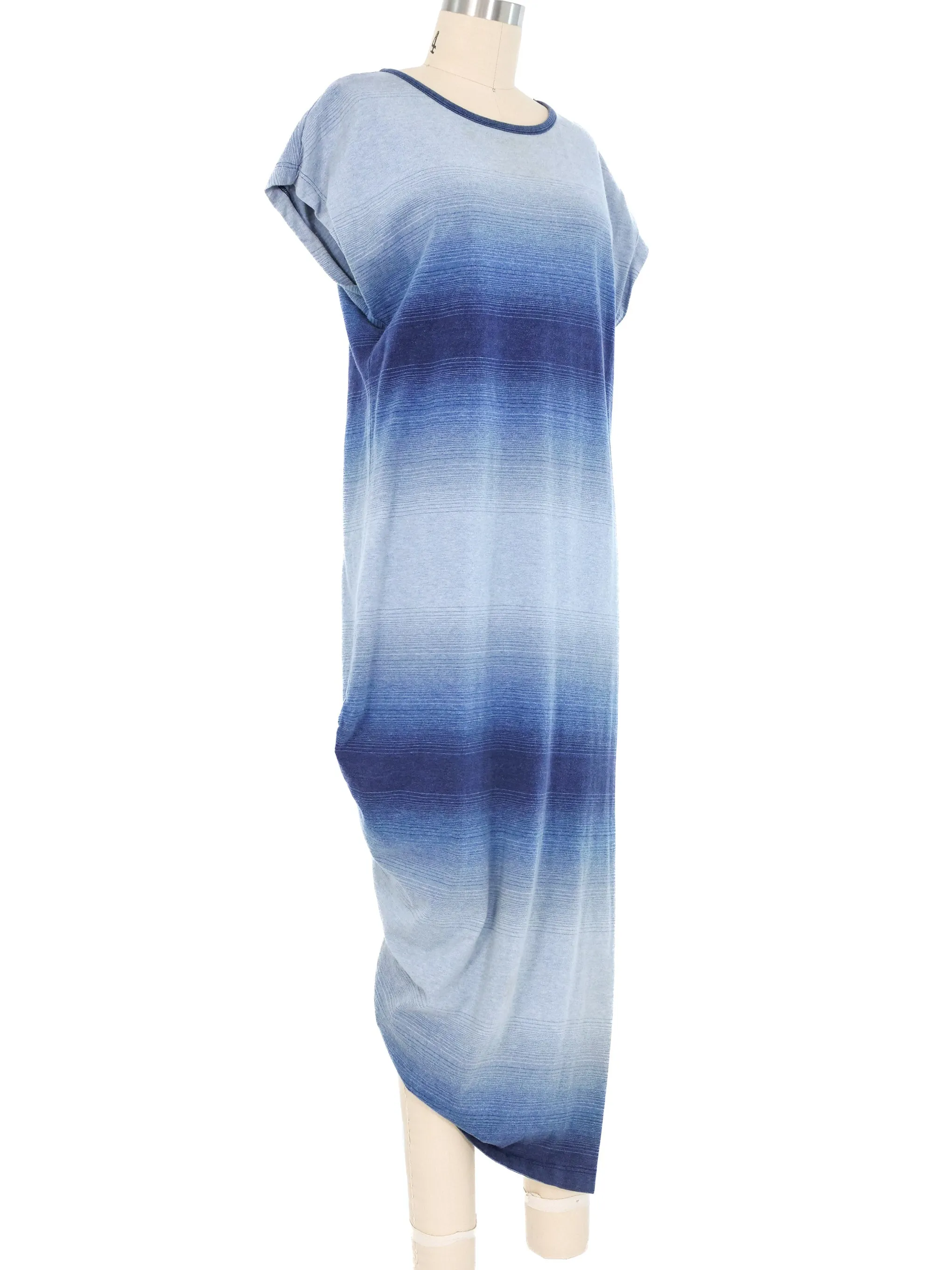1980s Issey Miyake Ombre Jersey Dress