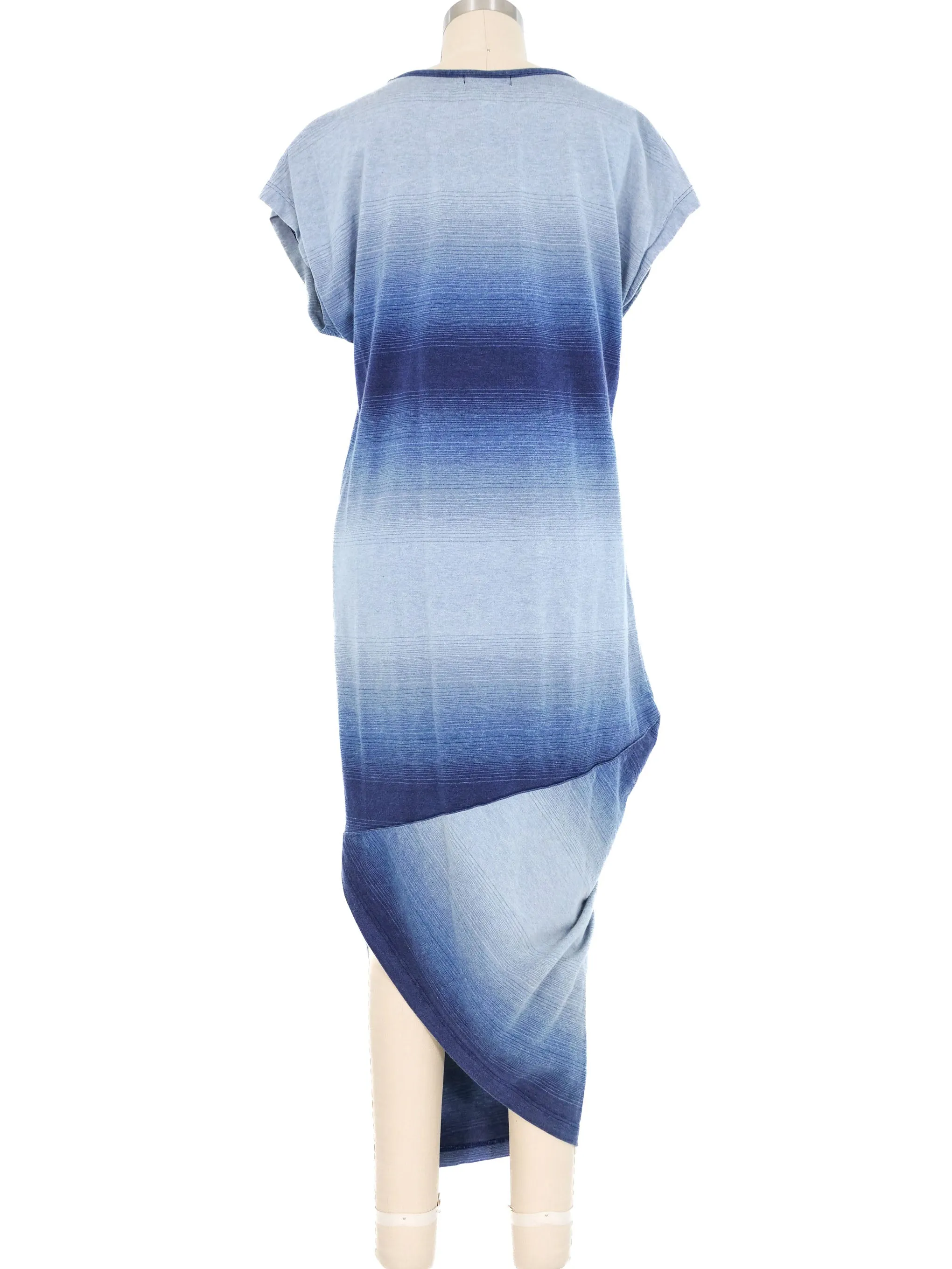 1980s Issey Miyake Ombre Jersey Dress