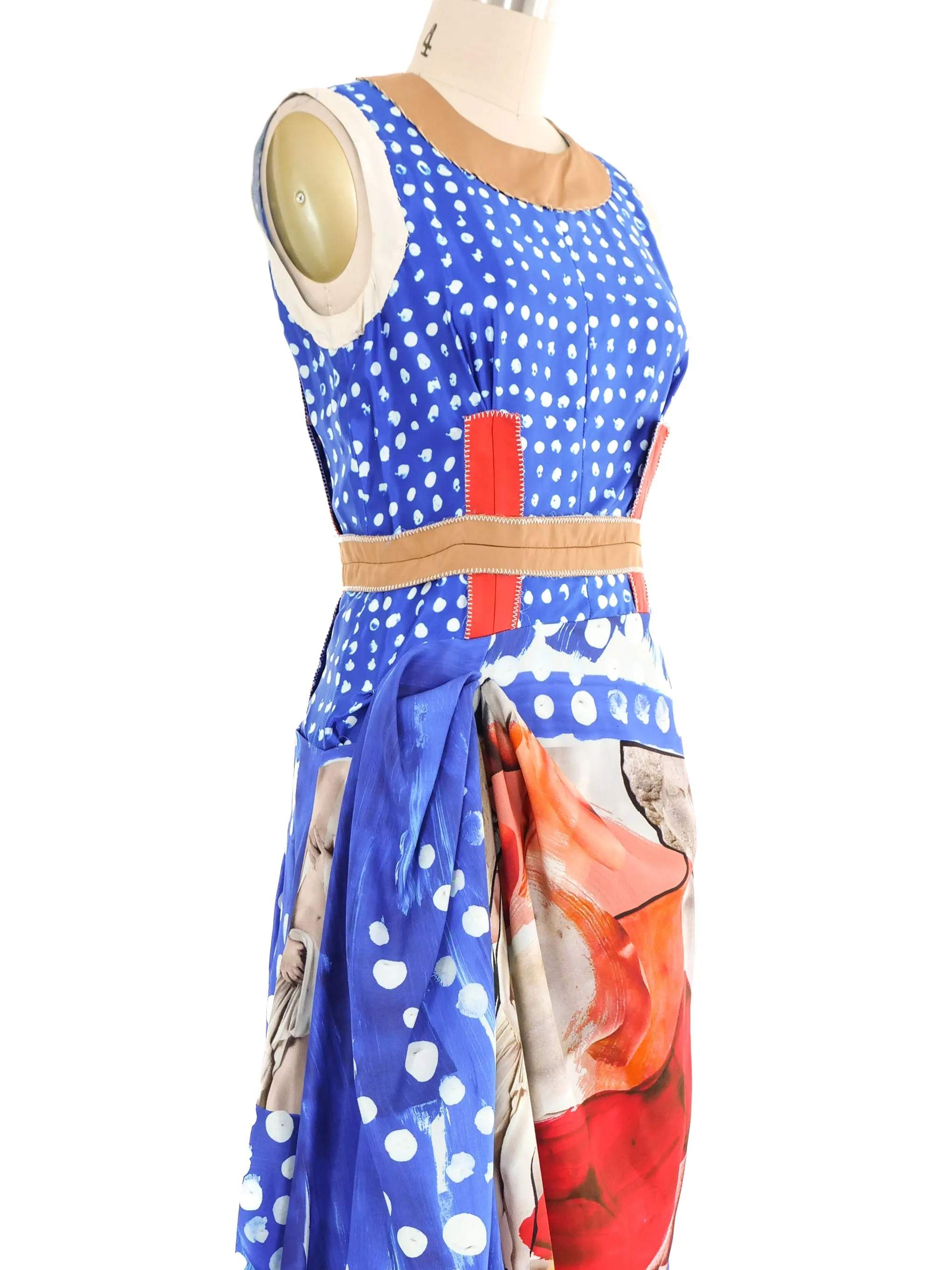 2019 Marni Painted Artwork Dress