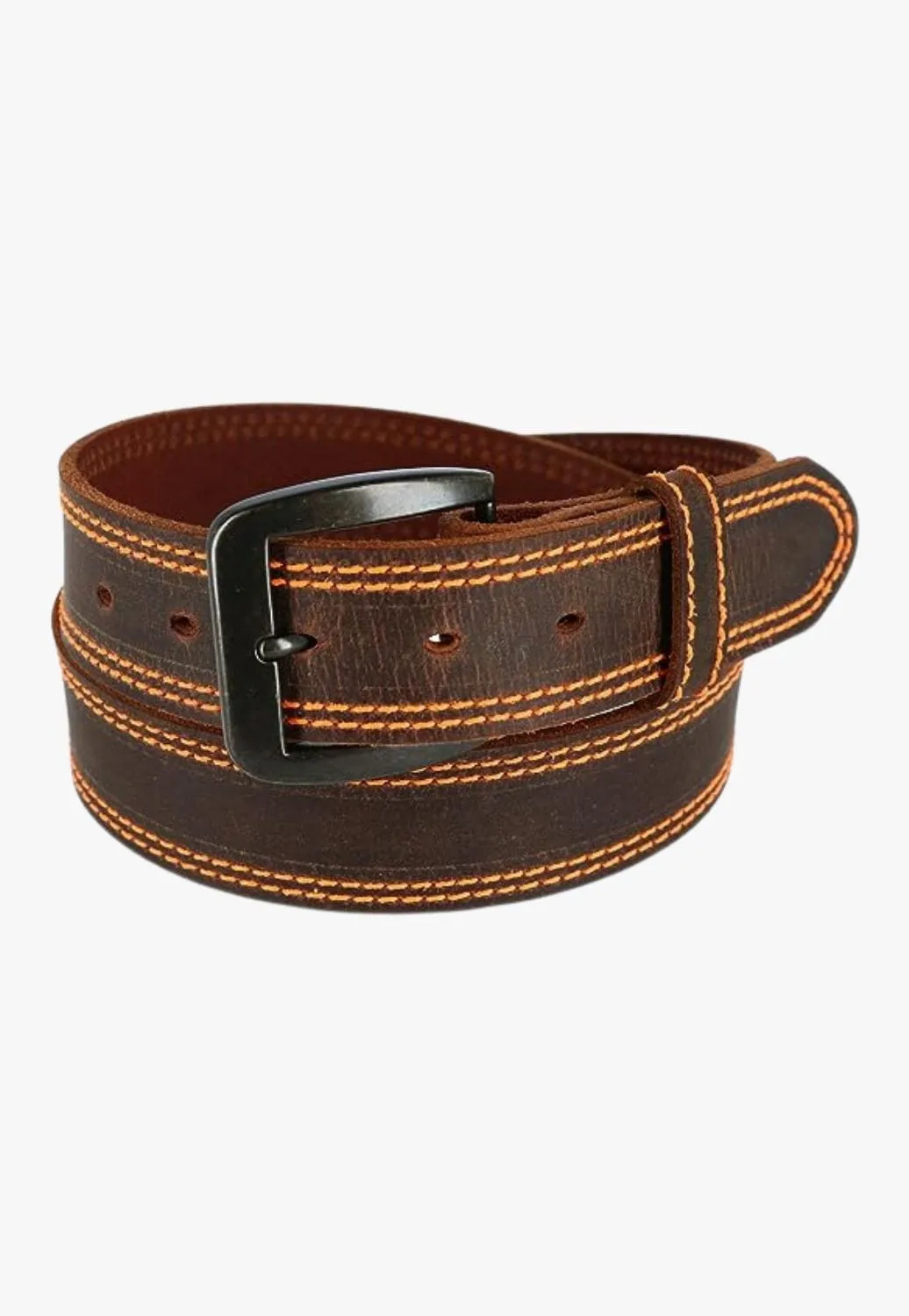 3D Mens Double Stitched Belt