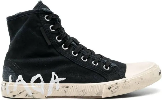 Balenciaga Paris high-top sneakers Black