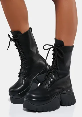 Black Costal Cruiser Ankle Boots-