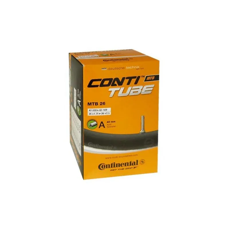 Continental  Tube VTT A40 26x1,75/2,50 40 mm Schrader Butyl - Camera d'aria