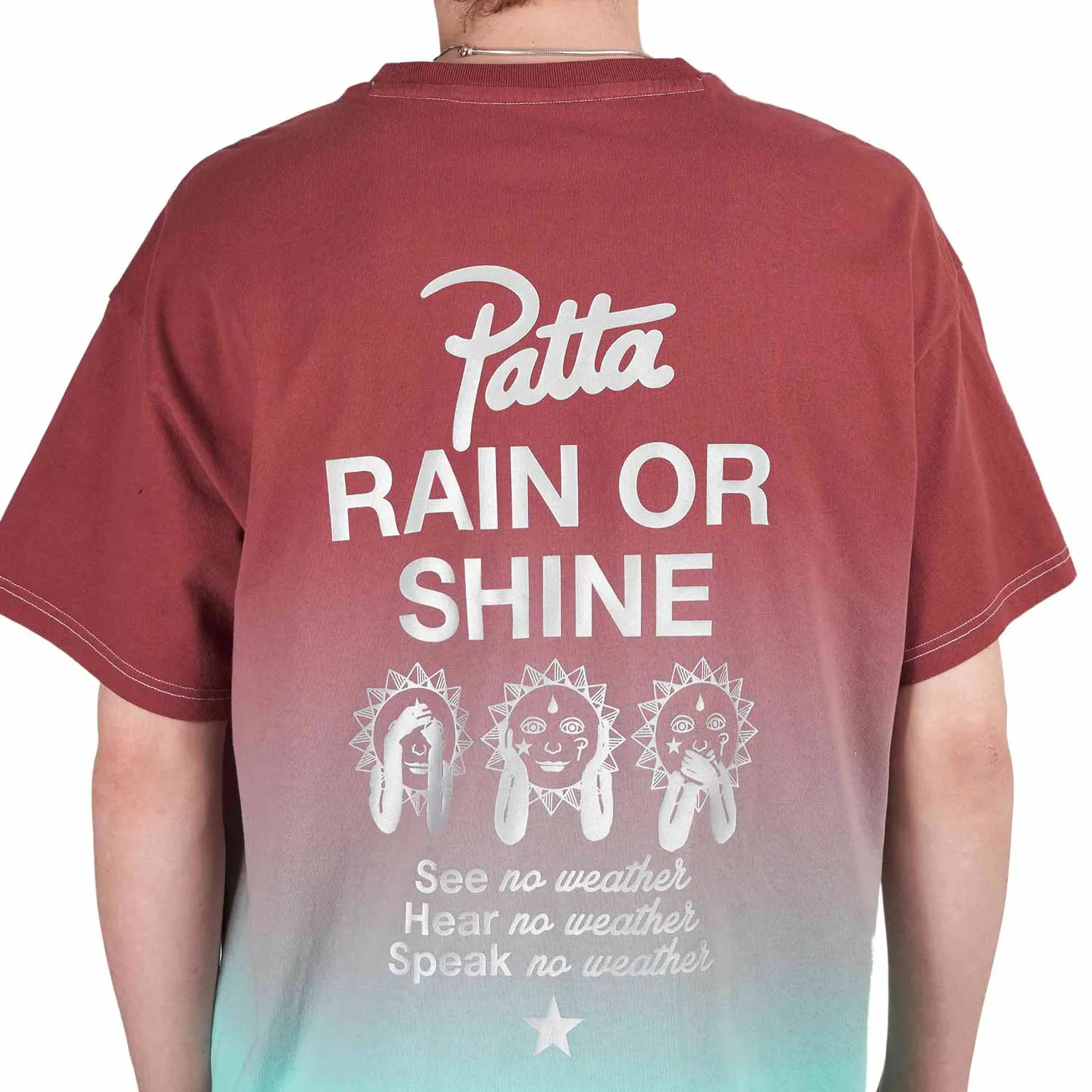 Converse x Patta Rain or Shine T-Shirt (Red / Blue)