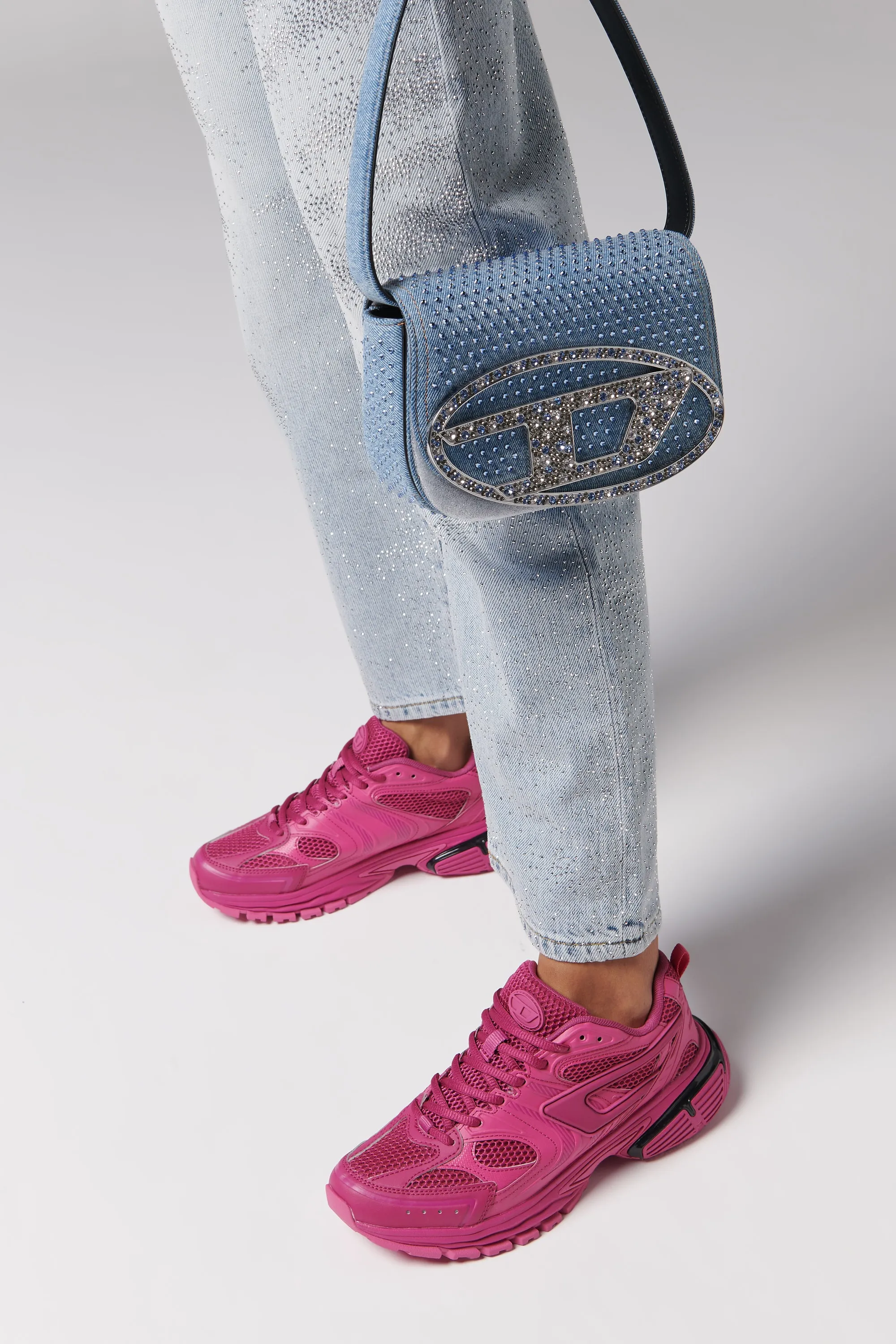Diesel  Blue 1DR Denim Shoulder Bag