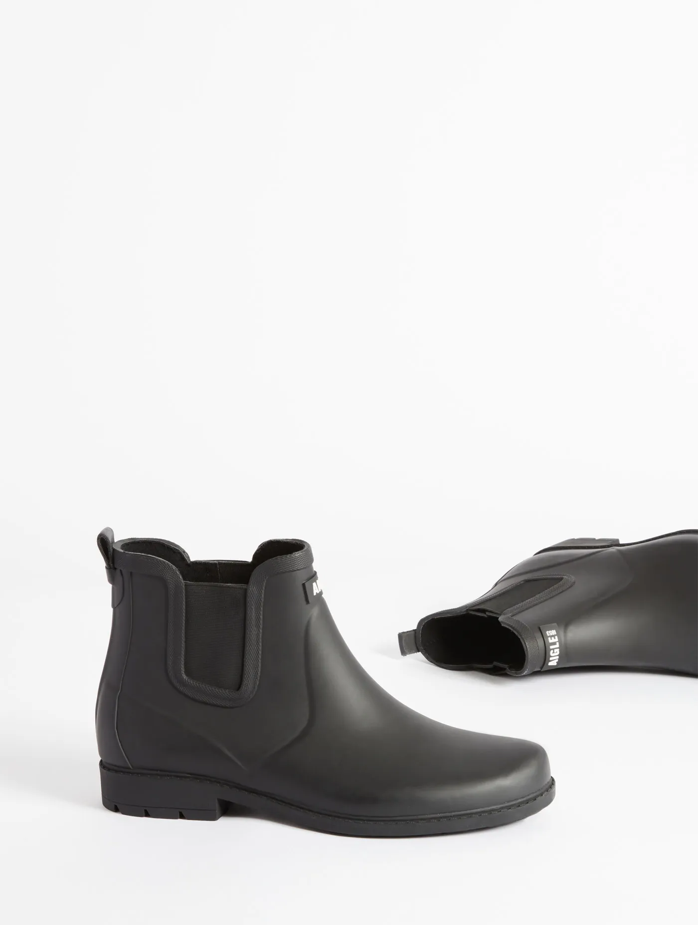 Equestrian-inspired ankle rain boot