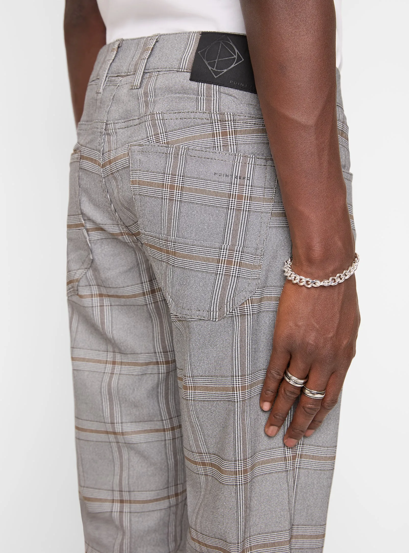 FRANK| Straight leg print Super Flex 5 pocket pants|| FRANK|Pantalons à cinq poches Super Flex à jambe droite imprimée