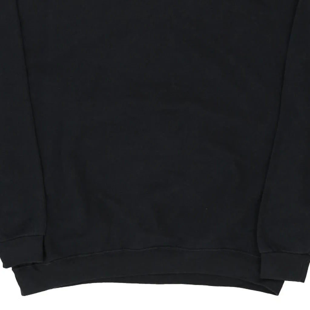 Fruit Of The Loom Sweatshirt - XL Black Cotton Blend