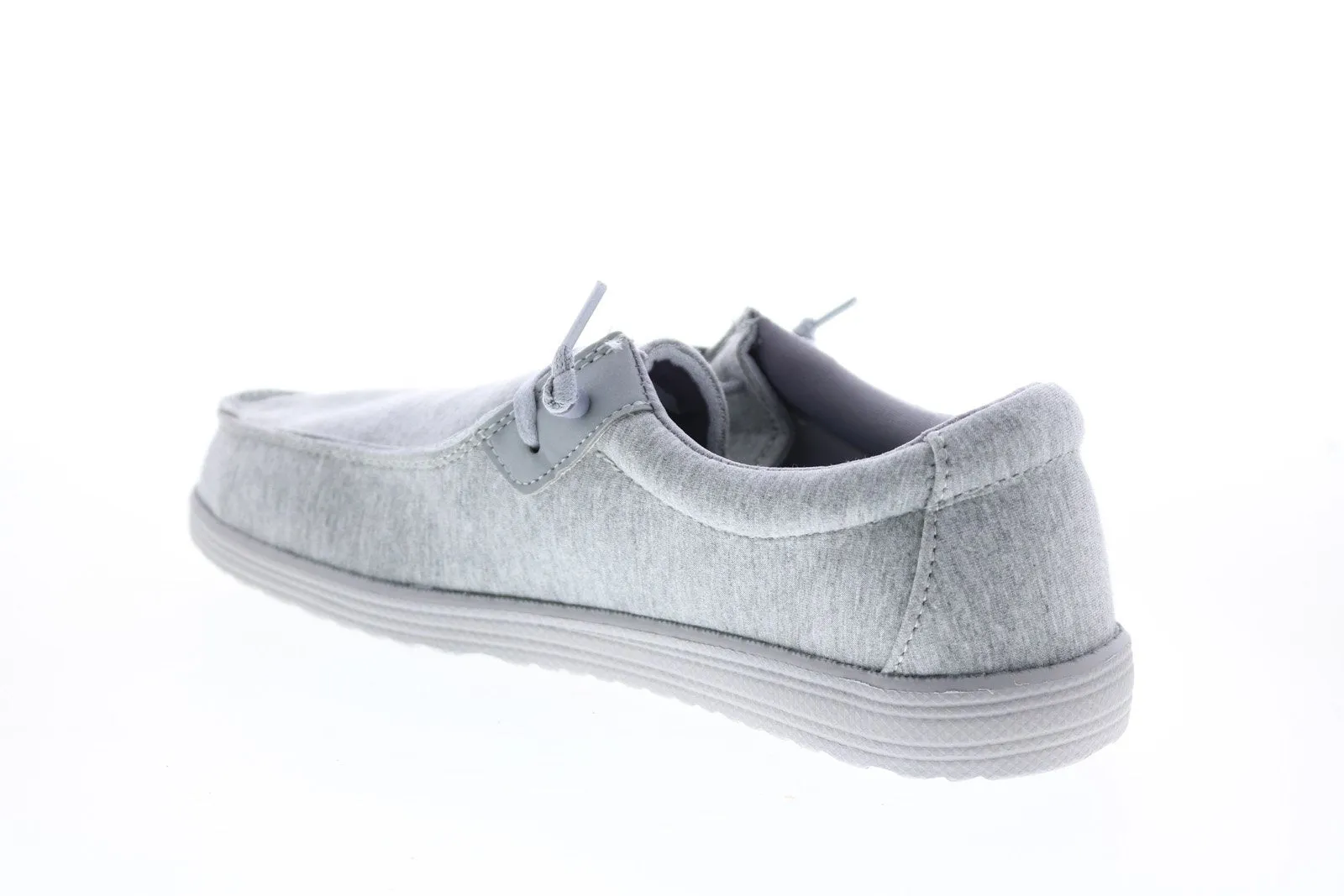 GBX Bowery BOWERY Mens Gray Canvas Casual Loafers & Slip Ons Shoes