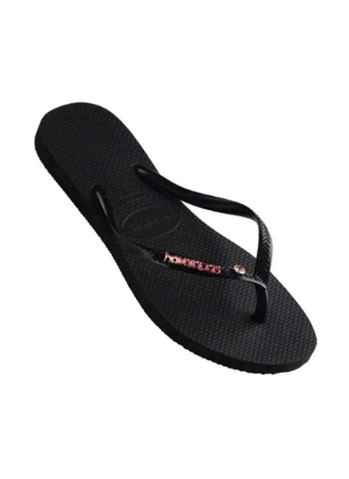 Havaianas Slim Metal Logo Crystal