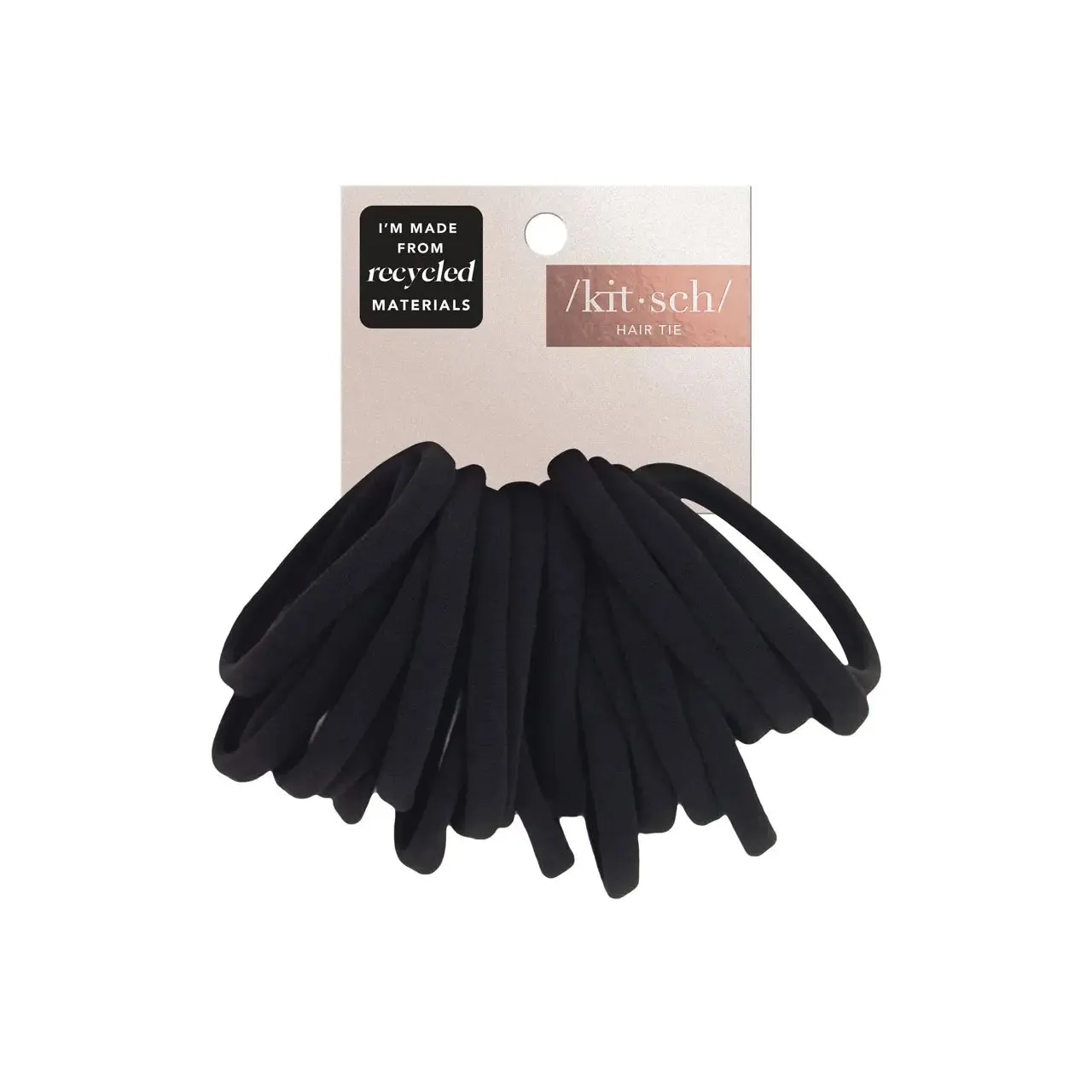 Kitsch Eco-Friendly Nylon Elastics 20pc set - Black