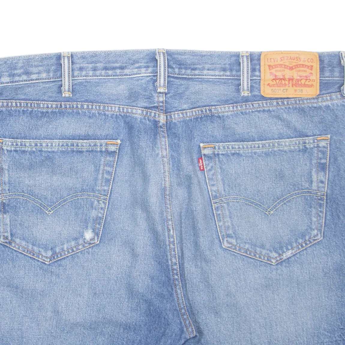 LEVI'S 501 CT Mens Denim Shorts Blue Classic XL W38