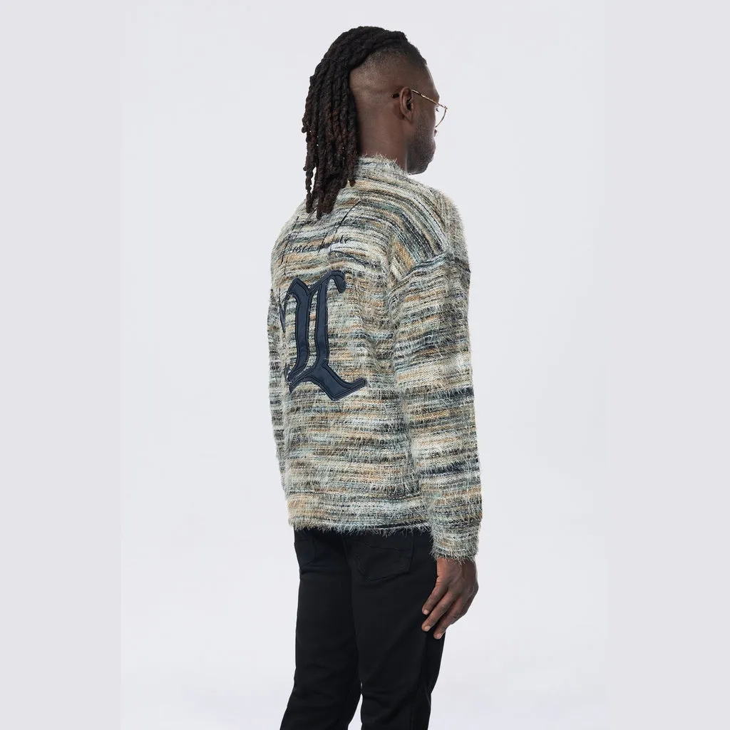 Long Haired Cardigan - Ocean