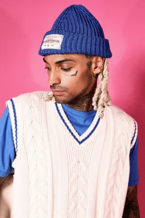 Man Official Tab Micro Beanie