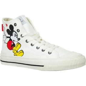 Master of Arts Mickey Graphic High Top Sneakers, White
