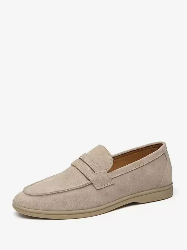 Micro Suede Slip On Upper Mens Loafer Shoes