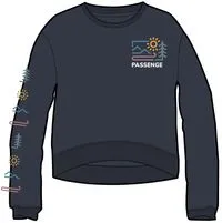 Phoenix Recyceltes Baumwoll Sweatshirt Oversized  - Schwarz