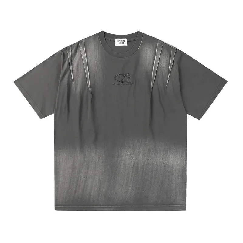 Plain Color Tie Dyed Loose T-Shirt