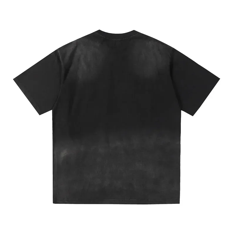 Plain Color Tie Dyed Loose T-Shirt
