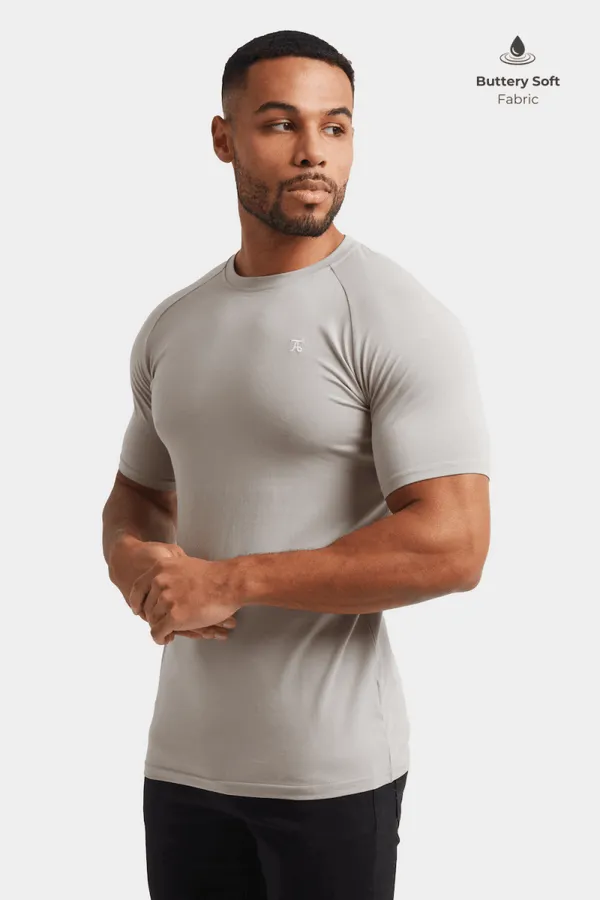 Premium Athletic Fit T-Shirt in Concrete Grey