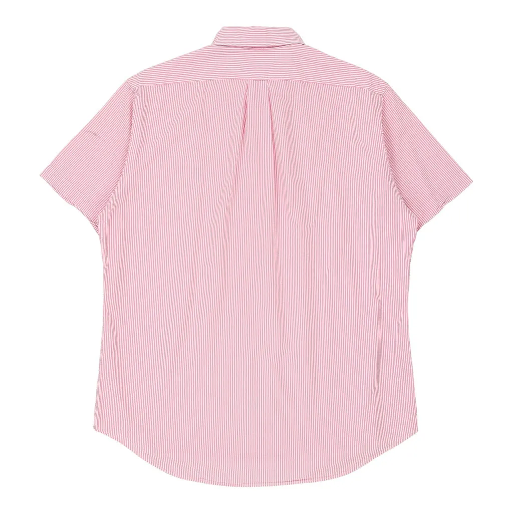 Ralph Lauren Striped Shirt - Large Pink Cotton