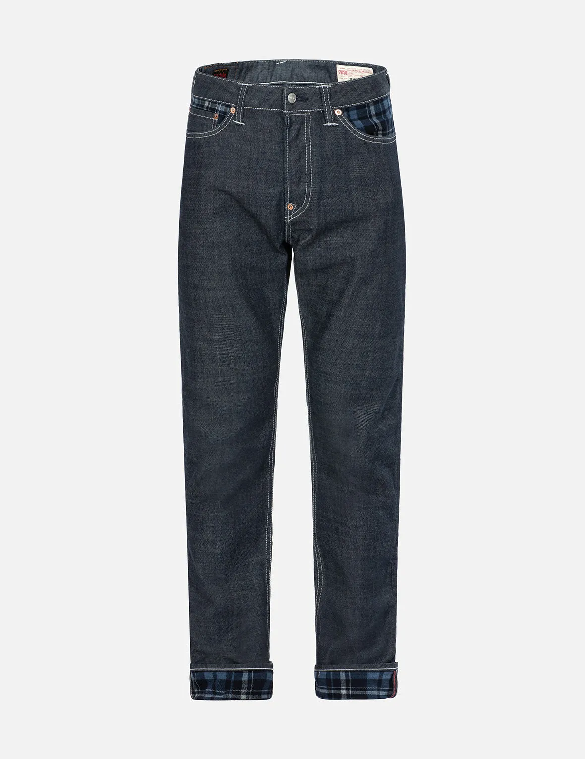Rope-pattern Seagull Print Carrot Fit Denim Jeans #2017