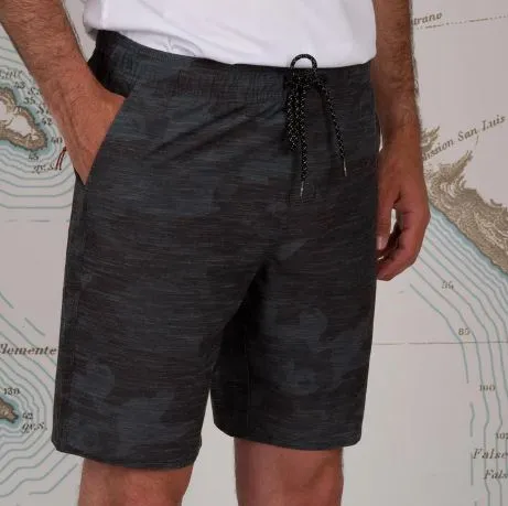 Salty Crew Drifter 2 Hybrid Elastic Shorts - Black Camo