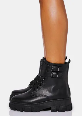 Suit Yourself Buckle Ankle Boots-