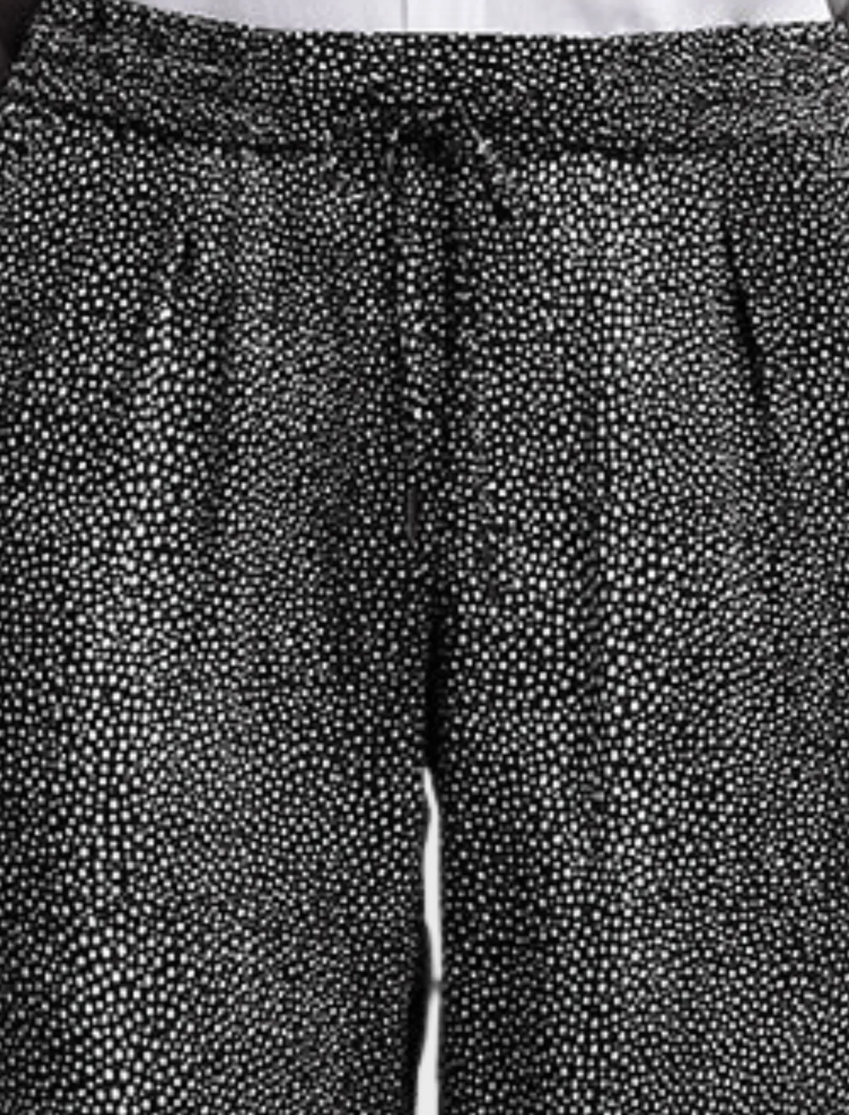 Tashira Fleck Print Pant - Caviar