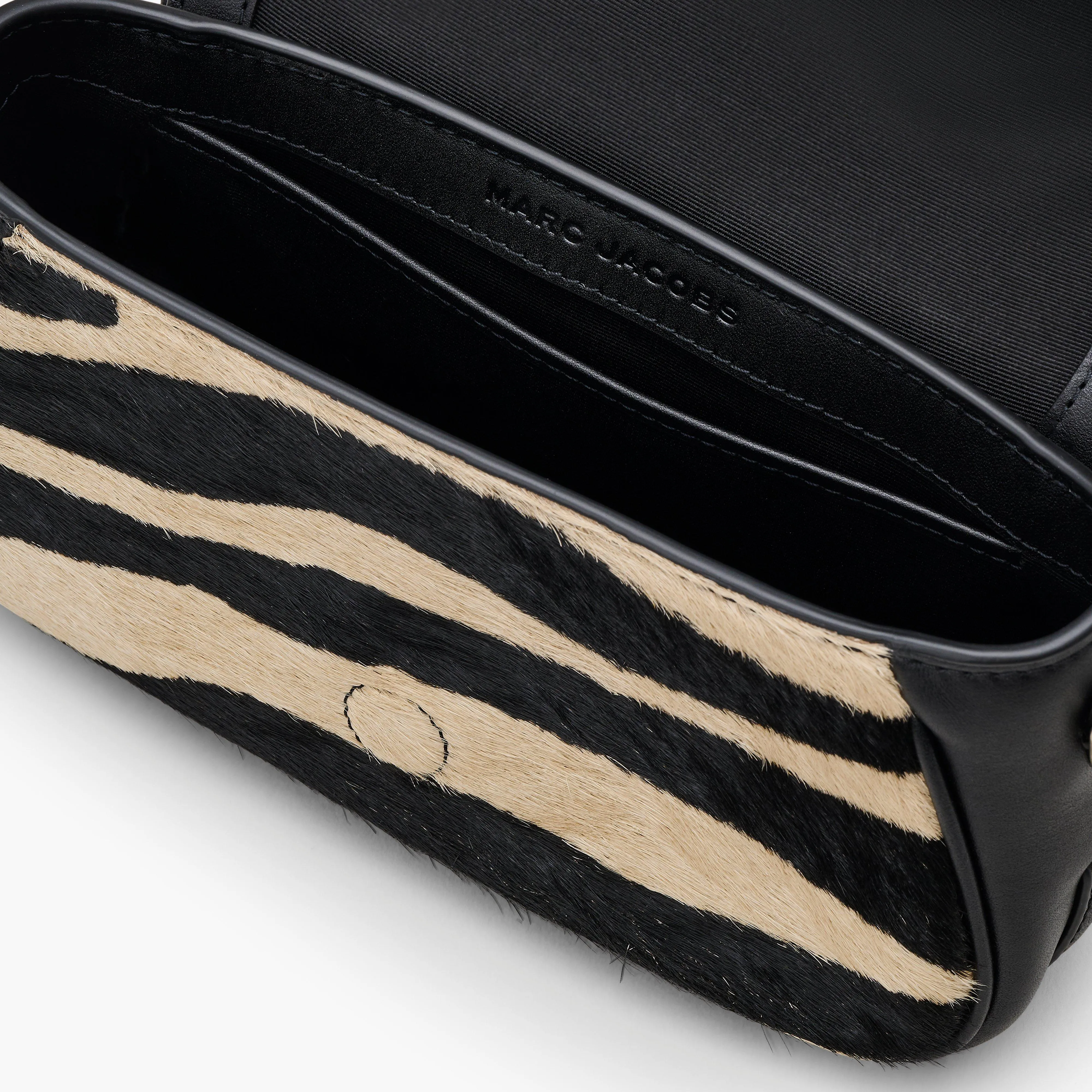 The Zebra Haircalf Clover Shoulder Bag
