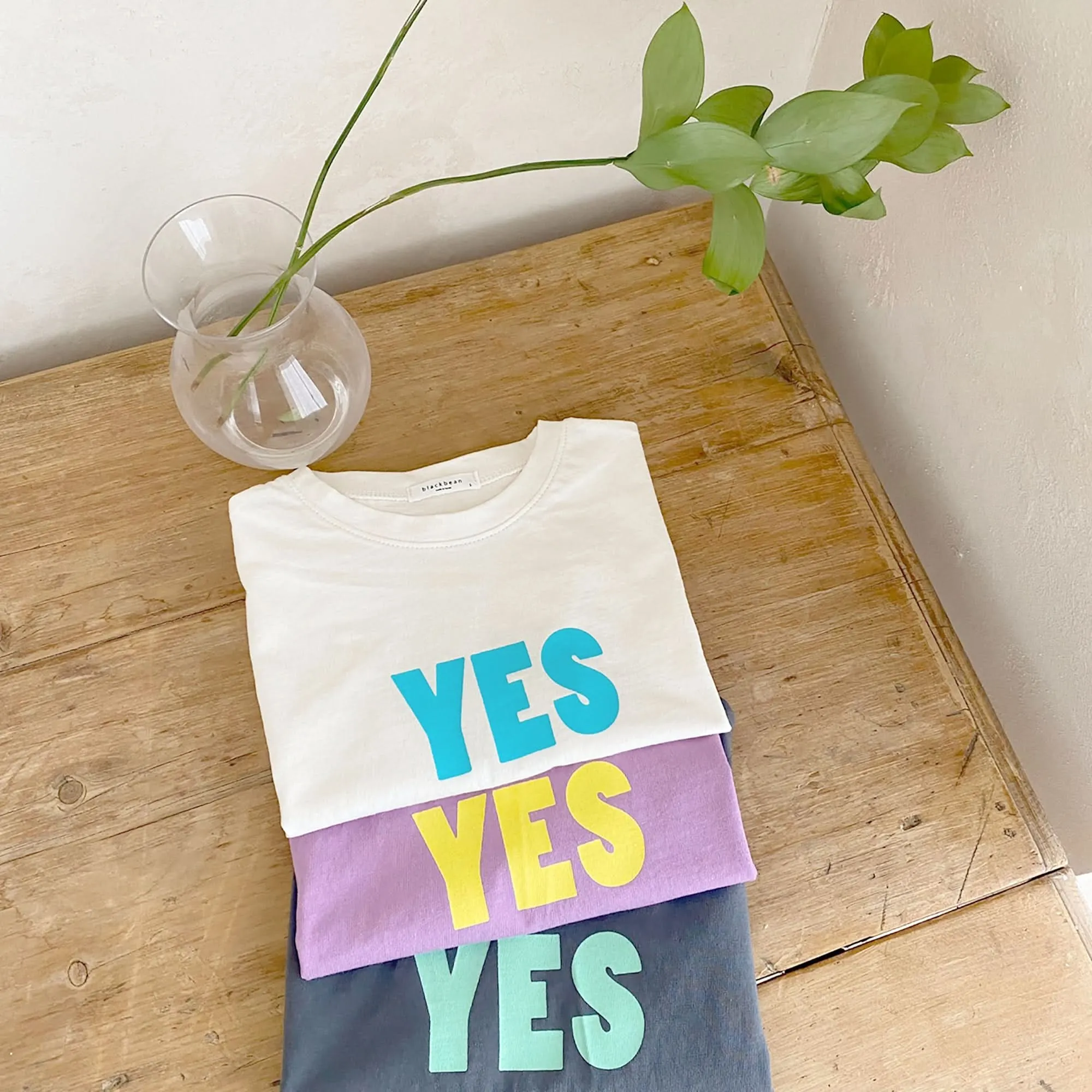 Toddler/Mom Yes Print Short Sleeve T-Shirt (2-7y, Mom) - Charcoal