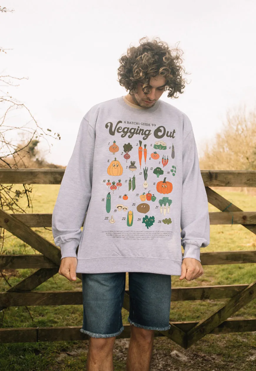 Vegging Out Men's Vegetable Guide Sweatshirt