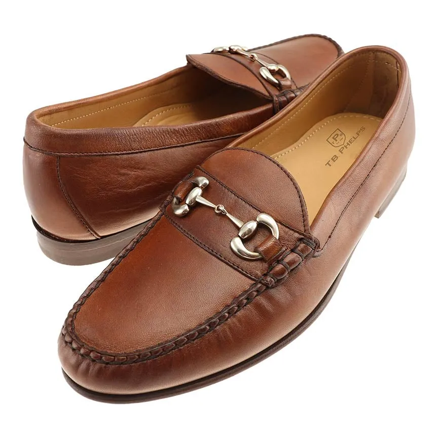 Ventura Sheepskin Bit Loafer in Pecan by T.B. Phelps