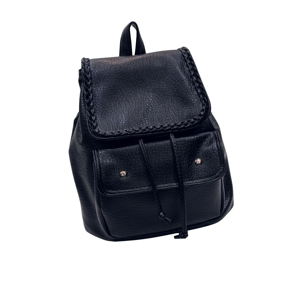 Women Backpack college wind schoolbag leather Mochila backpack For Teenagers Girls Korean travel bag backpacks