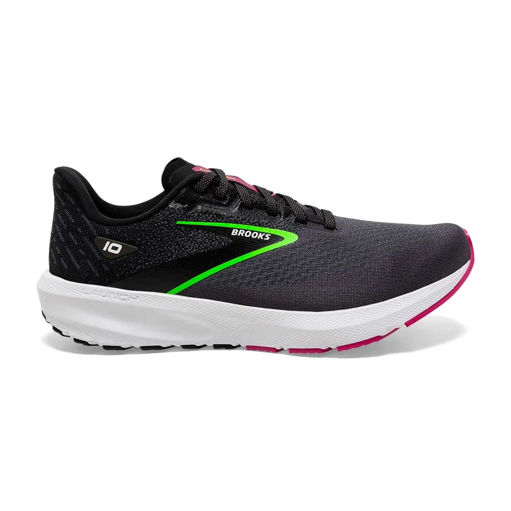 Women's Launch 10 Running Shoe - Black/Blackened Pearl/Green - Regular (B)